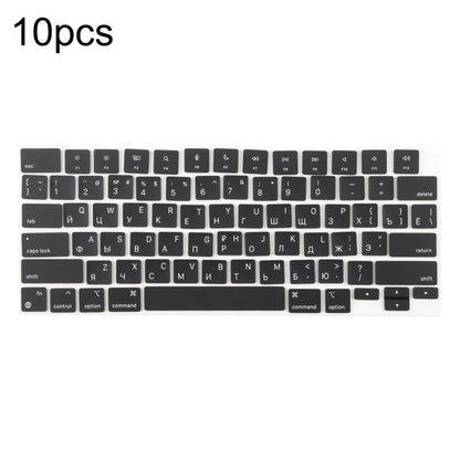 For MacBook A2442 A2485 A2779 A2780 A2991 A2992 A2918 10pcs US Small Enter Version Keycaps, Russian, Korean