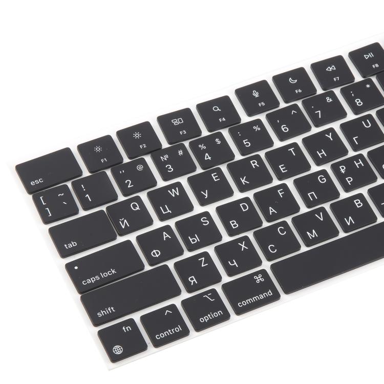 For MacBook A2442 A2485 A2779 A2780 A2991 A2992 A2918 10pcs US Small Enter Version Keycaps, Russian, Korean
