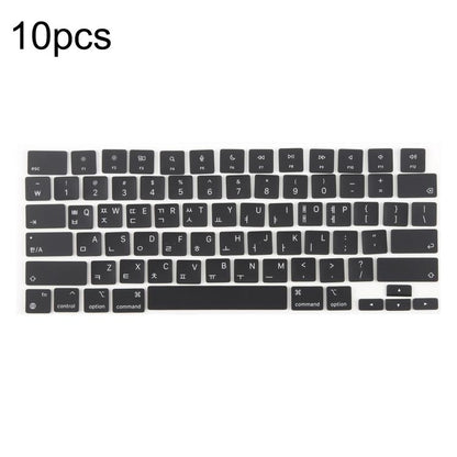 For MacBook A2442 A2485 A2779 A2780 A2991 A2992 A2918 10pcs US Small Enter Version Keycaps, Russian, Korean