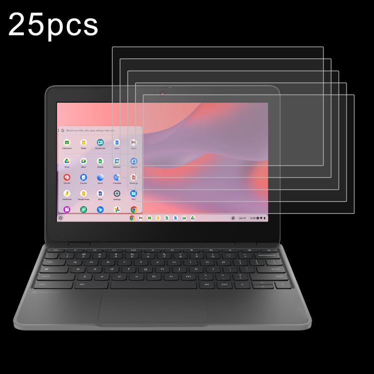 25pcs 9H 0.3mm Explosion-proof Tempered Glass Film, For Lenovo Yoga Pad Pro 14.5 inch, For Lenovo IdeaPad Slim 3 Gen10 14, For Lenovo IdeaPad Slim 5 Light 14, For Lenovo IdeaPad Slim 3 Gen8 15.6, For Lenovo Chromebook 100e 11.6...