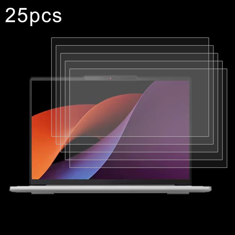 25pcs 9H 0.3mm Explosion-proof Tempered Glass Film, For Lenovo Yoga Pad Pro 14.5 inch, For Lenovo IdeaPad Slim 3 Gen10 14, For Lenovo IdeaPad Slim 5 Light 14, For Lenovo IdeaPad Slim 3 Gen8 15.6, For Lenovo Chromebook 100e 11.6...