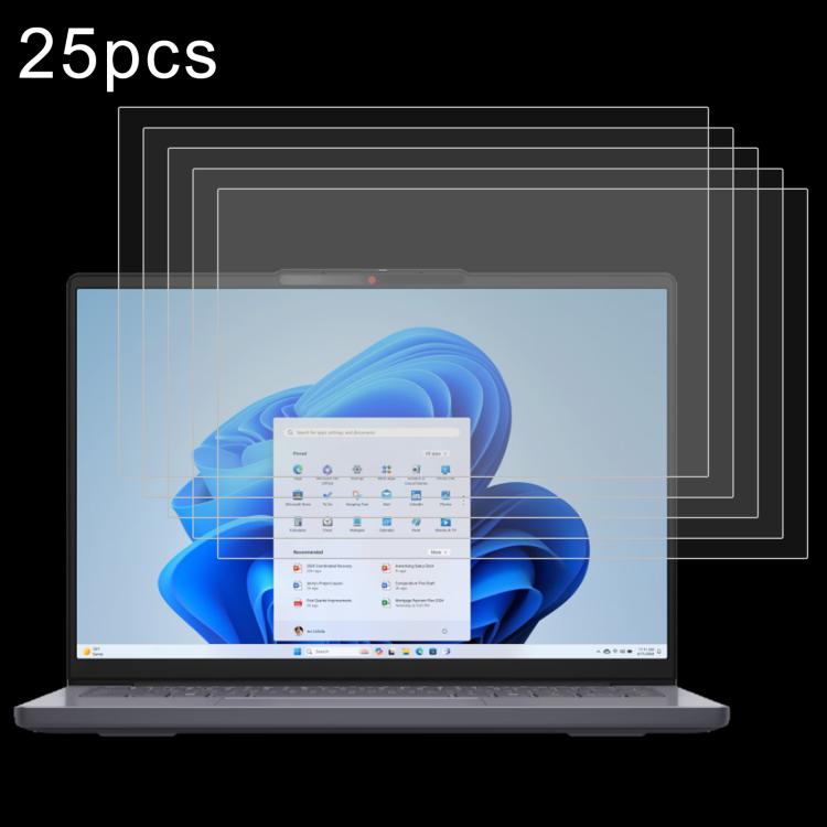 25pcs 9H 0.3mm Explosion-proof Tempered Glass Film, For Lenovo Yoga Pad Pro 14.5 inch, For Lenovo IdeaPad Slim 3 Gen10 14, For Lenovo IdeaPad Slim 5 Light 14, For Lenovo IdeaPad Slim 3 Gen8 15.6, For Lenovo Chromebook 100e 11.6...