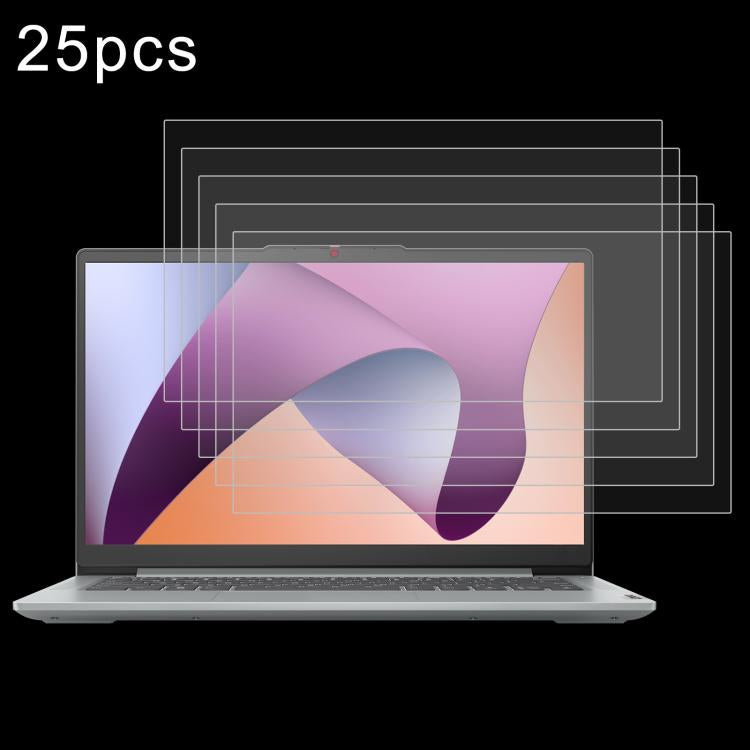 25pcs 9H 0.3mm Explosion-proof Tempered Glass Film, For Lenovo Yoga Pad Pro 14.5 inch, For Lenovo IdeaPad Slim 3 Gen10 14, For Lenovo IdeaPad Slim 5 Light 14, For Lenovo IdeaPad Slim 3 Gen8 15.6, For Lenovo Chromebook 100e 11.6...