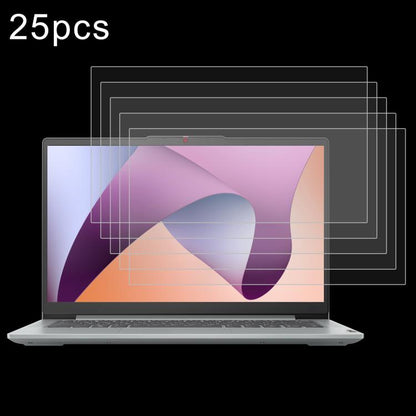 25pcs 9H 0.3mm Explosion-proof Tempered Glass Film, For Lenovo Yoga Pad Pro 14.5 inch, For Lenovo IdeaPad Slim 3 Gen10 14, For Lenovo IdeaPad Slim 5 Light 14, For Lenovo IdeaPad Slim 3 Gen8 15.6, For Lenovo Chromebook 100e 11.6...