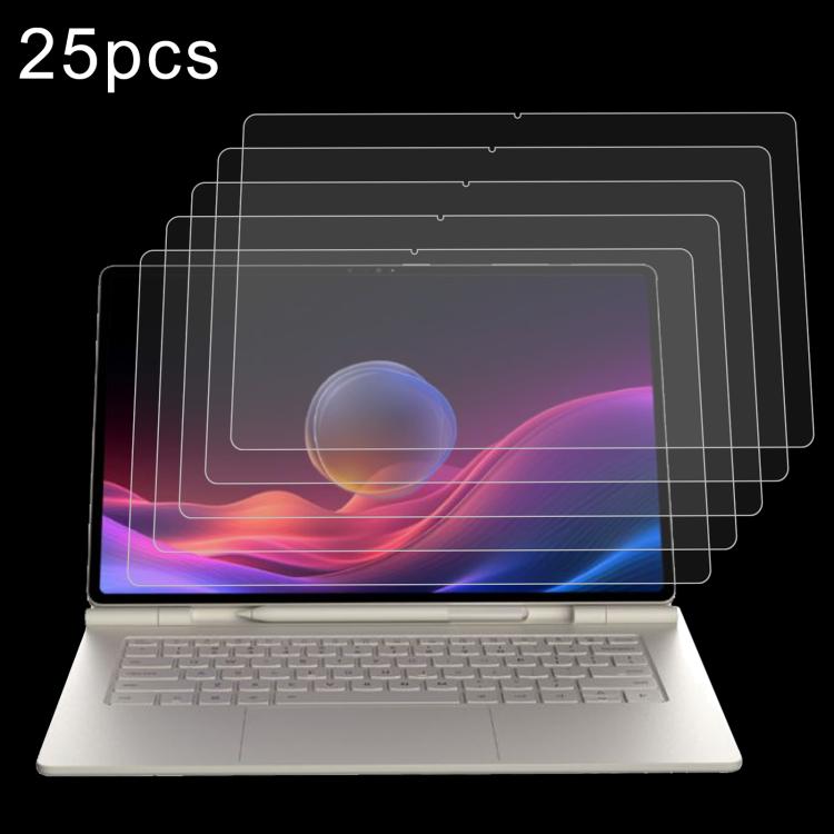 25pcs 9H 0.3mm Explosion-proof Tempered Glass Film, For Lenovo Yoga Pad Pro 14.5 inch, For Lenovo IdeaPad Slim 3 Gen10 14, For Lenovo IdeaPad Slim 5 Light 14, For Lenovo IdeaPad Slim 3 Gen8 15.6, For Lenovo Chromebook 100e 11.6...