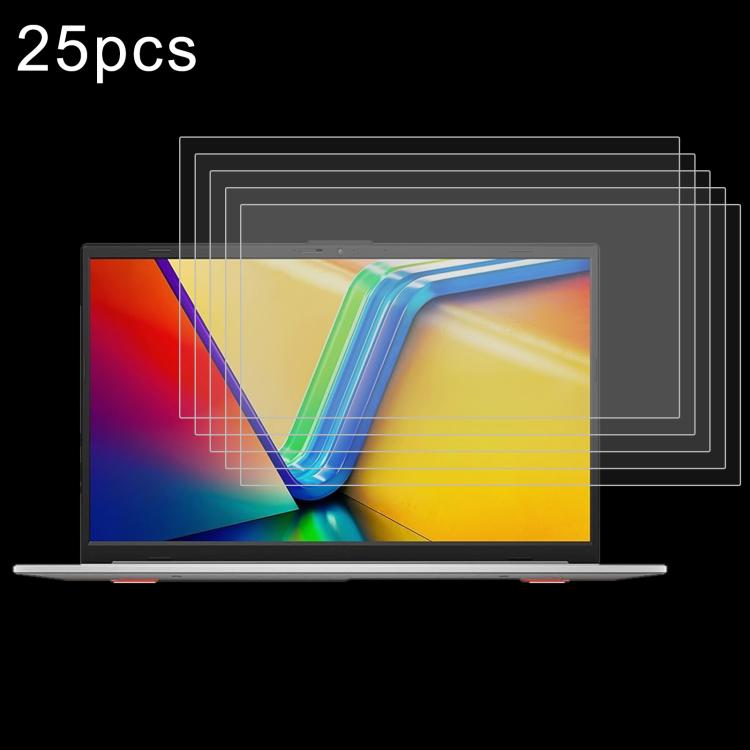 25pcs 9H 0.3mm Explosion-proof Tempered Glass Film, For ASUS Vivobook Go 14 / E1404FA 14, For ASUS Zenbook 14 OLED / UX3405MA 14, For ASUS TUF Gaming A15 FA507NVR 15.6, For ASUS Vivobook 15 M1502YA 15.6, For ASUS Vivobook Go 15 E1504FA 15.6...