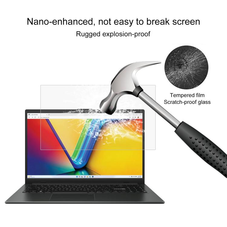 25pcs 9H 0.3mm Explosion-proof Tempered Glass Film, For ASUS Vivobook Go 14 / E1404FA 14, For ASUS Zenbook 14 OLED / UX3405MA 14, For ASUS TUF Gaming A15 FA507NVR 15.6, For ASUS Vivobook 15 M1502YA 15.6, For ASUS Vivobook Go 15 E1504FA 15.6...