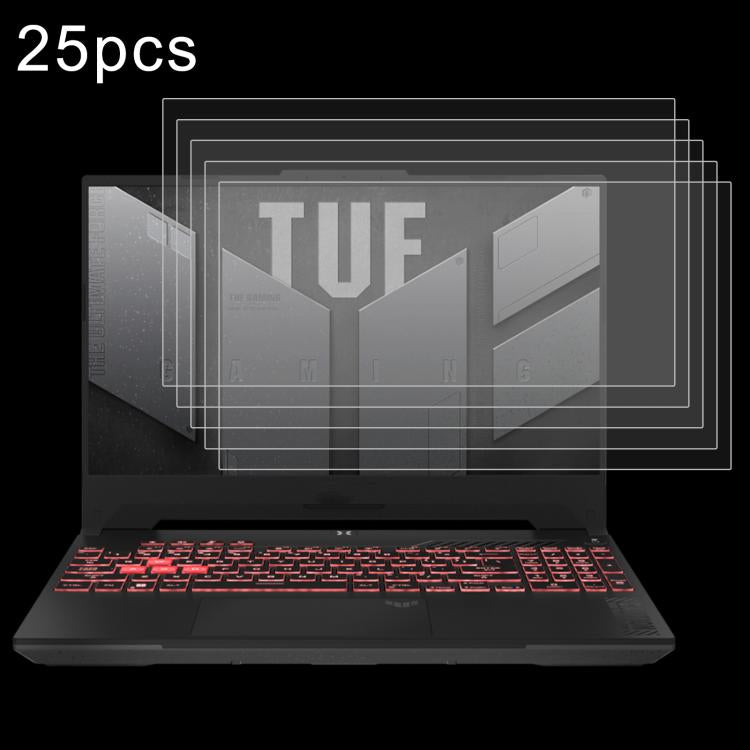 25pcs 9H 0.3mm Explosion-proof Tempered Glass Film, For ASUS Vivobook Go 14 / E1404FA 14, For ASUS Zenbook 14 OLED / UX3405MA 14, For ASUS TUF Gaming A15 FA507NVR 15.6, For ASUS Vivobook 15 M1502YA 15.6, For ASUS Vivobook Go 15 E1504FA 15.6...