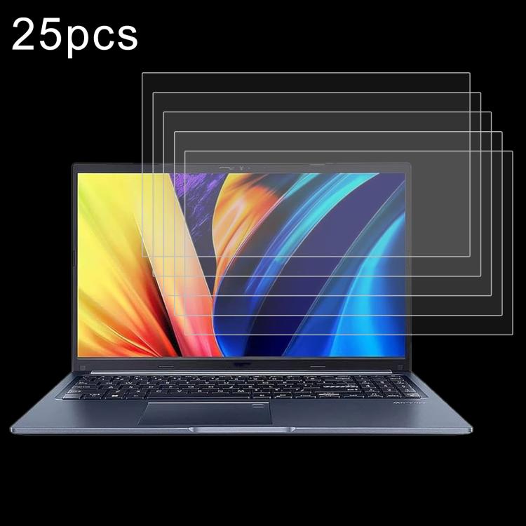 25pcs 9H 0.3mm Explosion-proof Tempered Glass Film, For ASUS Vivobook Go 14 / E1404FA 14, For ASUS Zenbook 14 OLED / UX3405MA 14, For ASUS TUF Gaming A15 FA507NVR 15.6, For ASUS Vivobook 15 M1502YA 15.6, For ASUS Vivobook Go 15 E1504FA 15.6...