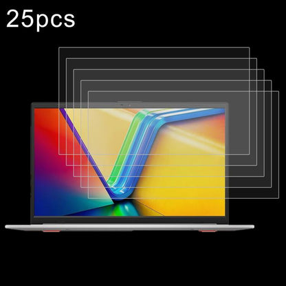 25pcs 9H 0.3mm Explosion-proof Tempered Glass Film, For ASUS Vivobook Go 14 / E1404FA 14, For ASUS Zenbook 14 OLED / UX3405MA 14, For ASUS TUF Gaming A15 FA507NVR 15.6, For ASUS Vivobook 15 M1502YA 15.6, For ASUS Vivobook Go 15 E1504FA 15.6...