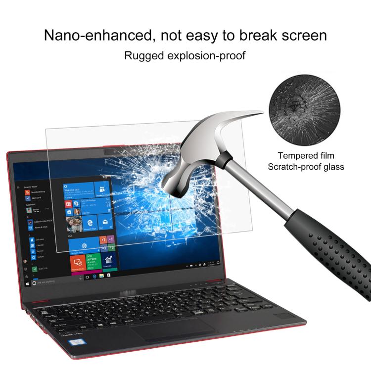 9H 0.3mm Explosion-proof Tempered Glass Film, For Fujitsu LIFEBOOK U938 13.3, For Fujitsu LIFEBOOK A577 15.6, For Fujitsu FMV Lite WA1 15.6