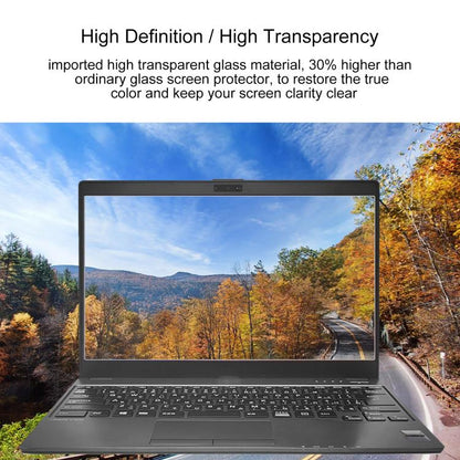 2pcs 9H 0.3mm Explosion-proof Tempered Glass Film, For Fujitsu LIFEBOOK U938 13.3, For Fujitsu LIFEBOOK A577 15.6, For Fujitsu FMV Lite WA1 15.6