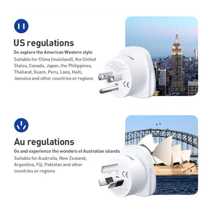 MOMAX UA13 2500W 1-World Global Adapter Socket, AU Plug, EU Plug, UK Plug, US Plug
