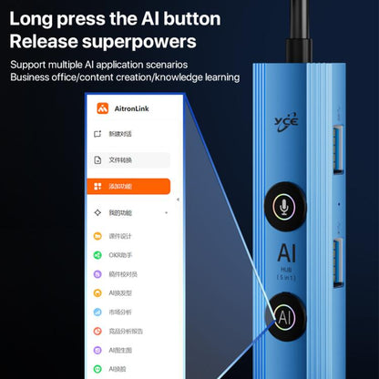 YCE V295 5 in 1 USB-C / Type-C HUB Adapter AI Docking Station, V295