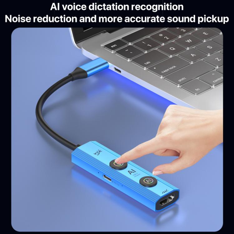 YCE V297 7 in 1 USB-C / Type-C HUB Adapter AI Docking Station Support 4K Output, V297