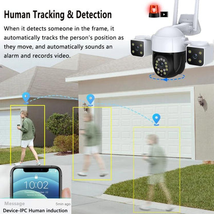 QX155 6MP Triple Camera SE Asia 4G Version Supports Humanoid Detection, EU Plug, US Plug, UK Plug, AU Plug
