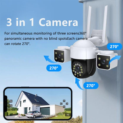 QX155 6MP Triple Camera SE Asia 4G Version Supports Humanoid Detection, EU Plug, US Plug, UK Plug, AU Plug