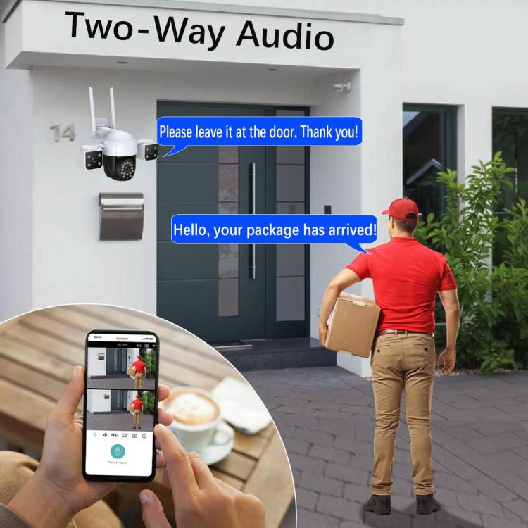 QX155 6MP Triple Camera SE Asia 4G Version Supports Humanoid Detection, EU Plug, US Plug, UK Plug, AU Plug