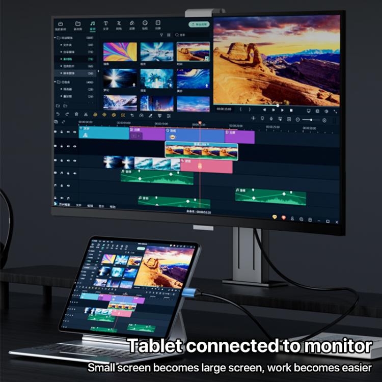 YCE-V286 Type-C to PD3.0 and HDMI 8K Adapter Cable, YCE-V286
