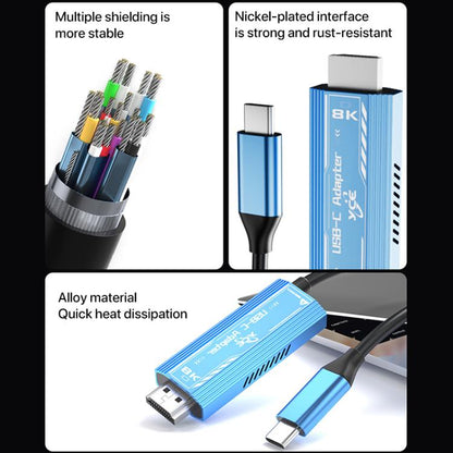 YCE-V286 Type-C to PD3.0 and HDMI 8K Adapter Cable, YCE-V286
