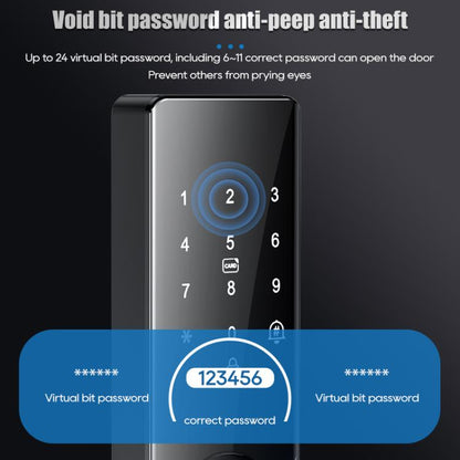 Z17 Tuya Smart WiFi Electronic Fingerprint Password Door Lock, 14.7cm, 16cm, 17cm, 18cm
