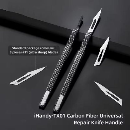 QianLi TX01 Carbon Fibre Non-Magnetic Anti-Static Universal Knife Handle, QianLi TX01