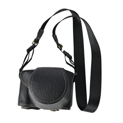 Retro Litchi Texture Leather Full Body Camera Case Bag with Strap, For FUJIFILM X-M5