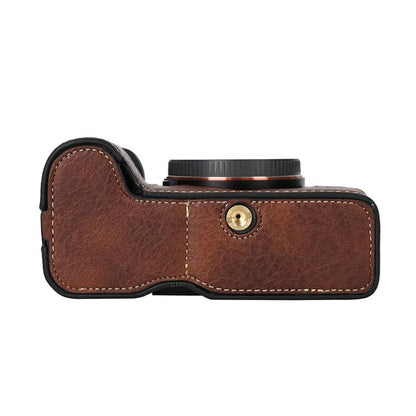 Litchi Texture PU Leather Camera Half Case Base, For Sony ILCE-7CM2 / Alpha 7C II, For Sony ILCE7RM5 / A7R5