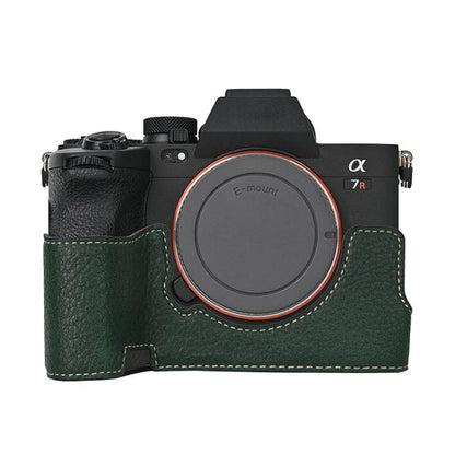 Litchi Texture PU Leather Camera Half Case Base, For Sony ILCE-7CM2 / Alpha 7C II, For Sony ILCE7RM5 / A7R5