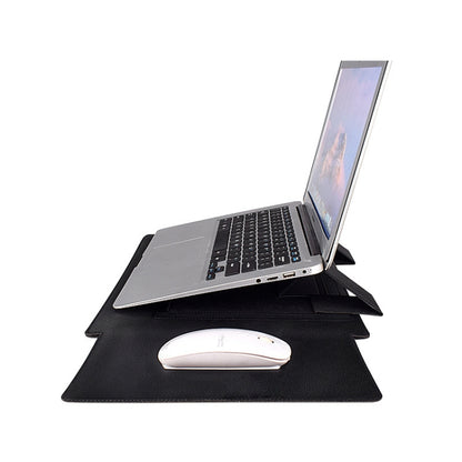 PU05 Sleeve Leather Case Carrying Bag with Small Storage Bag, for 13.3 inch Laptop, for 14.1 inch Laptop, for 15.4 inch Laptop