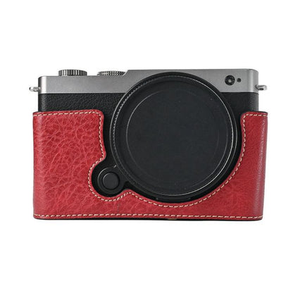 Litchi Texture PU Leather Camera Half Case Base, For Panasonic LUMIX S9