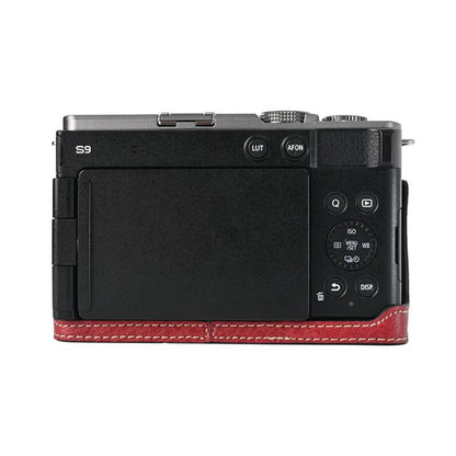 Litchi Texture PU Leather Camera Half Case Base, For Panasonic LUMIX S9