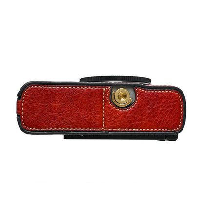 Litchi Texture PU Leather Camera Half Case Base, For Panasonic LUMIX S9