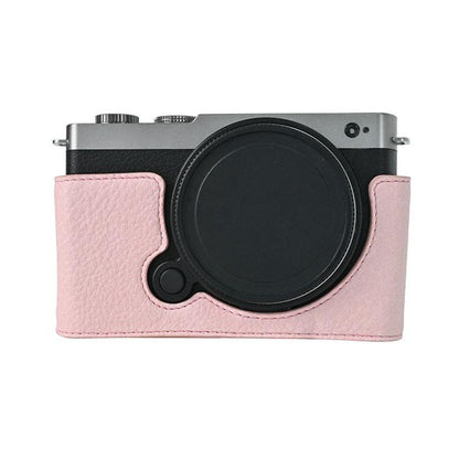 Litchi Texture PU Leather Camera Half Case Base, For Panasonic LUMIX S9