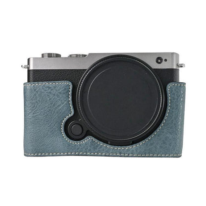 Litchi Texture PU Leather Camera Half Case Base, For Panasonic LUMIX S9