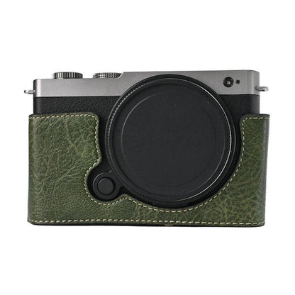 Litchi Texture PU Leather Camera Half Case Base, For Panasonic LUMIX S9