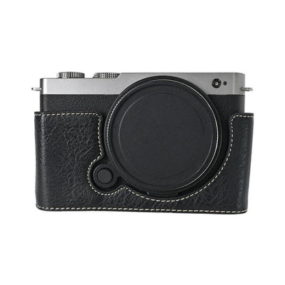 Litchi Texture PU Leather Camera Half Case Base, For Panasonic LUMIX S9