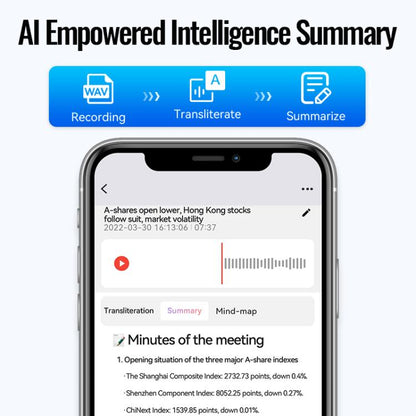 JNN A6 Portable Smart AI Magnetic Recorder Support APP Control, 8GB, 16GB, 32GB, 64GB, 128GB