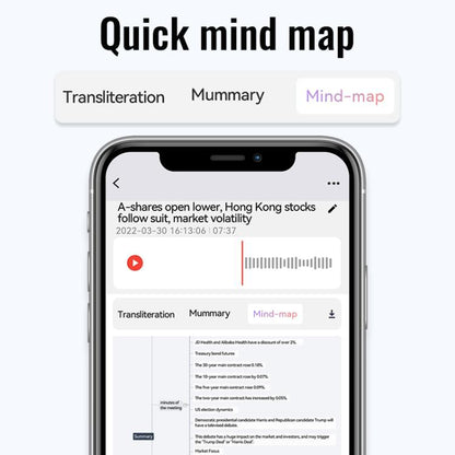 JNN A6 Portable Smart AI Magnetic Recorder Support APP Control, 8GB, 16GB, 32GB, 64GB, 128GB
