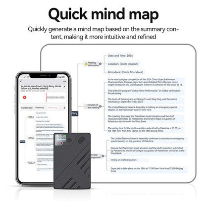 JNN A5 OLED Display Smart AI Magnetic Recorder Support APP Control, 8GB, 16GB, 32GB, 64GB, 128GB