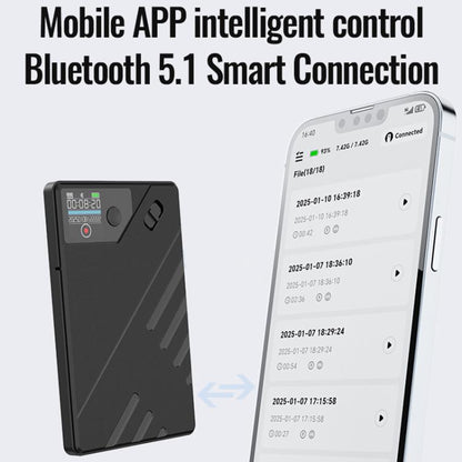 JNN A5 OLED Display Smart AI Magnetic Recorder Support APP Control, 8GB, 16GB, 32GB, 64GB, 128GB
