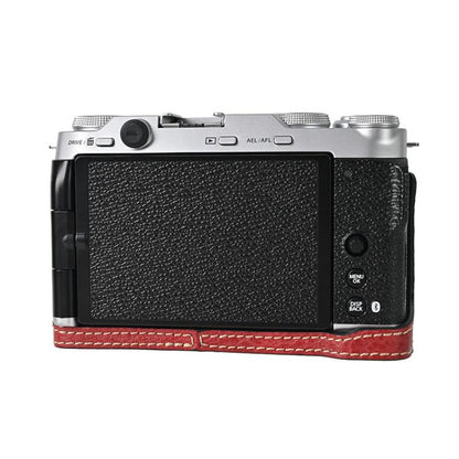 Litchi Texture PU Leather Camera Half Case Base, For FUJIFILM X-M5