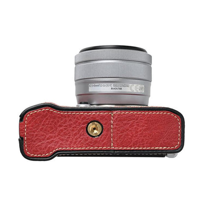 Litchi Texture PU Leather Camera Half Case Base, For FUJIFILM X-M5