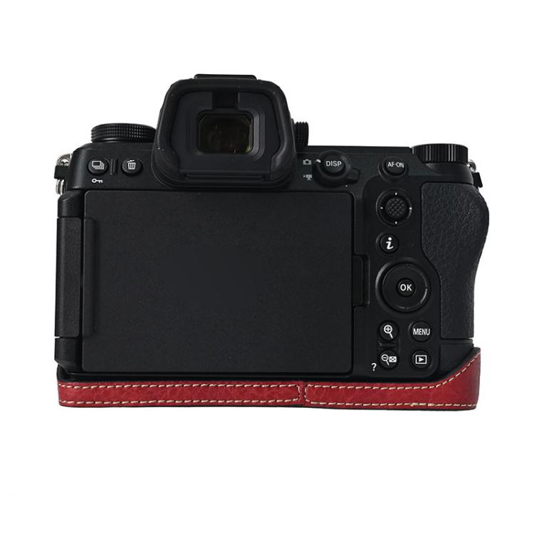 Litchi Texture PU Leather Camera Half Case Base, For Nikon Z6III