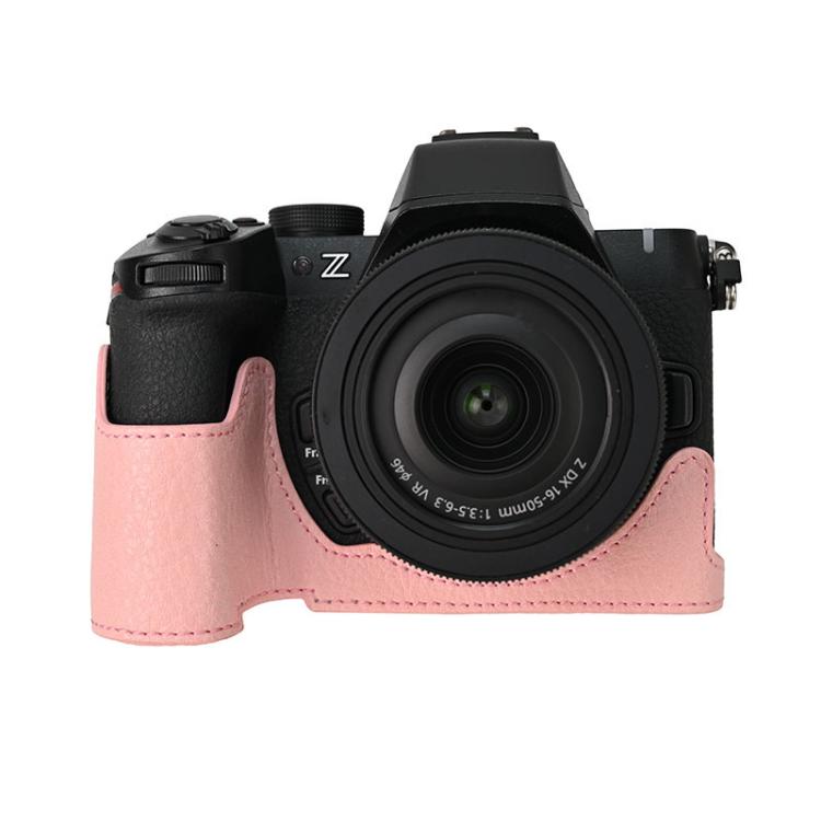 Litchi Texture PU Leather Camera Half Case Base, For Nikon Z50II