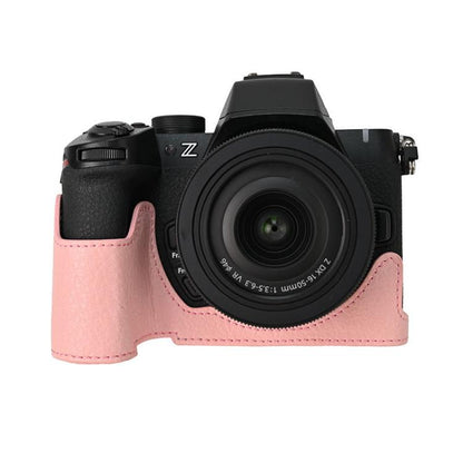 Litchi Texture PU Leather Camera Half Case Base, For Nikon Z50II