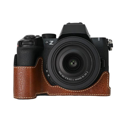 Litchi Texture PU Leather Camera Half Case Base, For Nikon Z50II