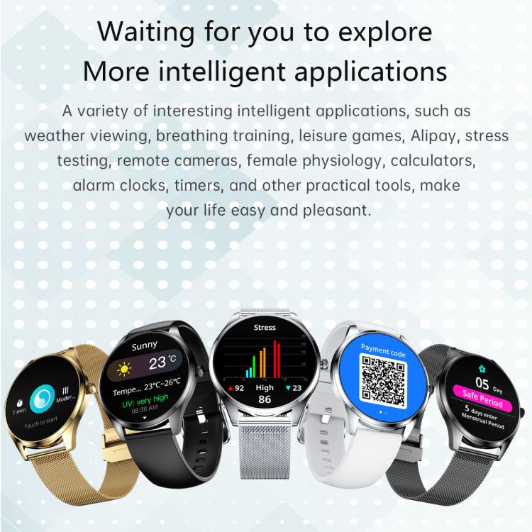 H77 1.43 inch AMOLED Screen Health & Fitness Smart Watch IP67 Waterproof Support BT Call