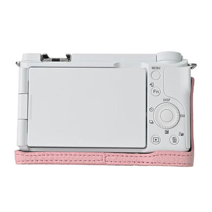 Litchi Texture PU Leather Camera Half Case Base, For Sony Alpha ZV-E10 II / ZV-E10M2