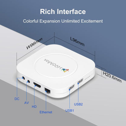 H96 Max M1 Plus Android 14.0 Smart TV Box, RK3528 Quad-core ARM Cortex-A53, 2GB+16GB, 4GB+32GB, 4GB+128GB